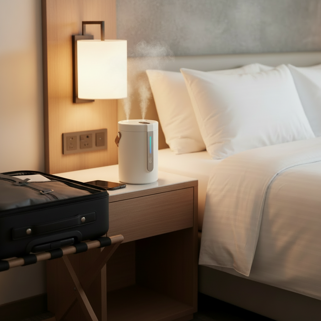 Sleep + Skin Wireless Humidifier – Quiet, All-Night Hydration Anywhere