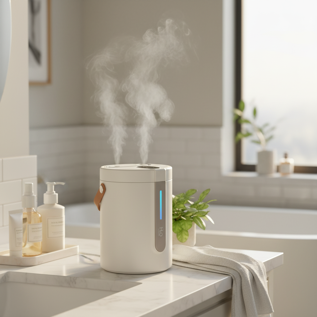 Sleep + Skin Wireless Humidifier – Quiet, All-Night Hydration Anywhere
