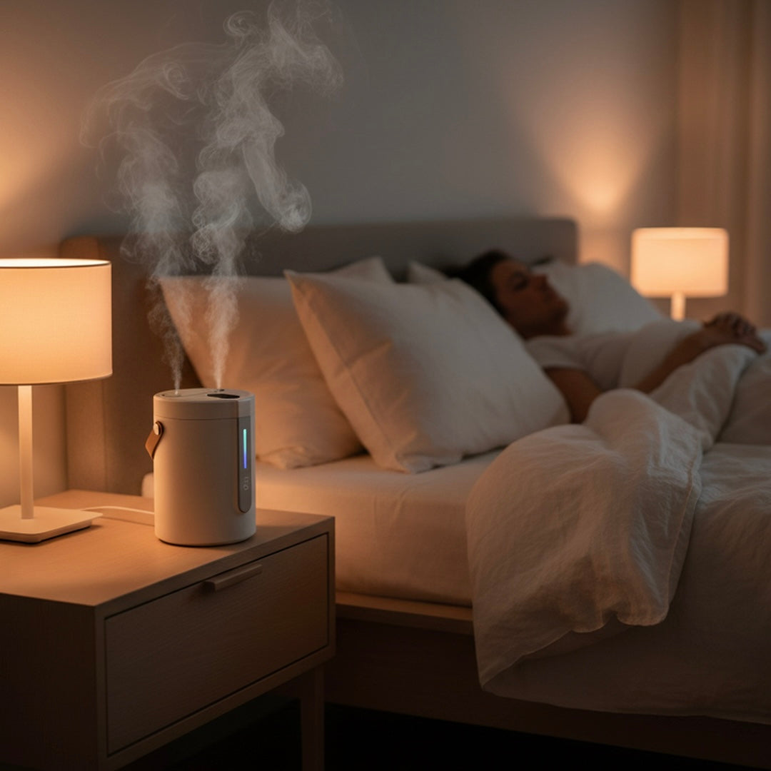 Sleep + Skin Wireless Humidifier – Quiet, All-Night Hydration Anywhere